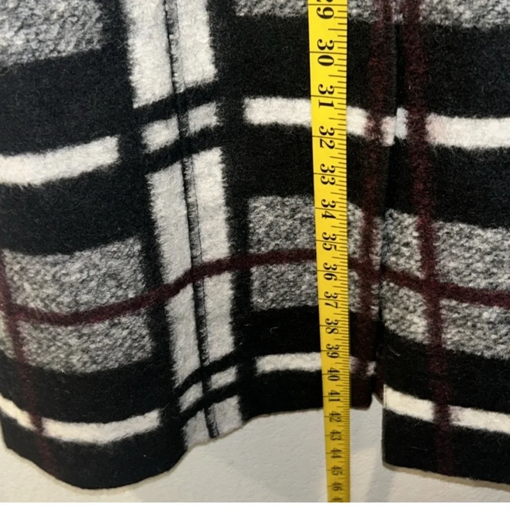 RACHEL Rachel Roy Plaid Wool Winter Coat - Picture 10 of 10